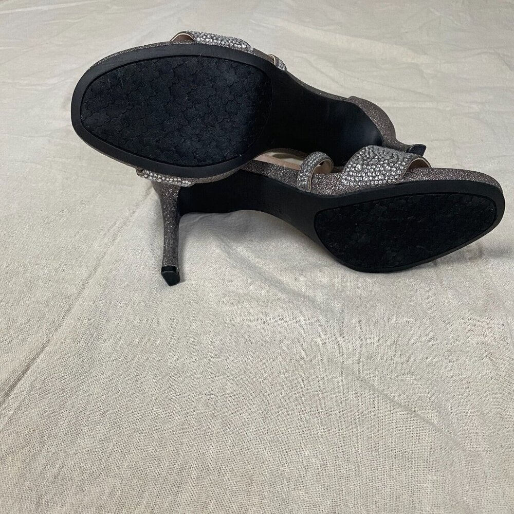 Kelly & Katie Nielle Strappy Glitter Sandal Heel Sz 9.5M (41) Evening Party 4" - Picture 10 of 12